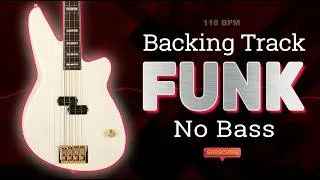 Thumbnail: ✭ Funk Backing Track ✭ - No Bass - Backing track for bass. 118 bpm. #backingtrack