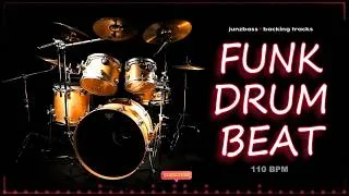 Thumbnail: ★ FUNK DRUM GROOVE - 110 BPM ★ Drums only backing track. Drum Track #backingtrack