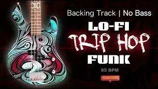 Thumbnail: 𝄢 LOFI TRIPHOP FUNK  Backing Track - No Bass - Backing track for bass. 85 BPM in Gᵐ. #backingtrack