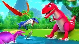 Thumbnail: Jurassic World Dinosaurs Go on a Fun Fishing Trip with T-Rex - Episode 01