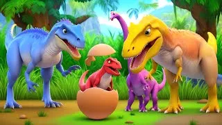 Thumbnail: Jurassic Zoo Adventures: T-Rex Egg Hatching - Funny Dinosaur Cartoons 2024!