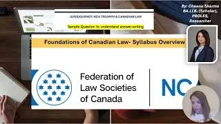 Thumbnail: Foundations of Canadian Law | How to prepare and pass | Crack NCA Exams | Answer-Writing | Syllabus