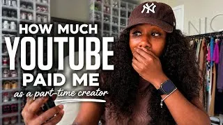 Thumbnail: I made $534.58 on YouTube this month as a part-time creator