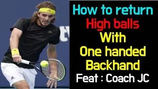 Thumbnail: Why Can’t You handle high ball with a one handed backhand?(Feat. Coach JC – Former Davis cup player)