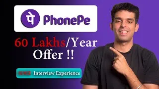 Thumbnail: PhonePe 60 lakh offer | SDE 2 Interview Experience