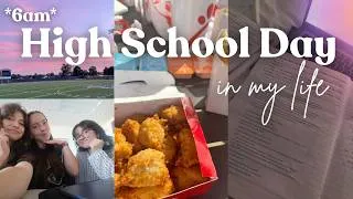 Thumbnail: *productive* 6am high school day in my life| 🌅🌺🫧 soccer game, friends, + more!