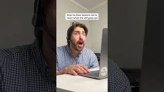 Thumbnail: How my boss expects me to react when the WiFi goes out… #corporate #officehumor