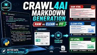 Thumbnail: Master Web Scraping for LLMs: Advanced Markdown Generation with Crawl4AI