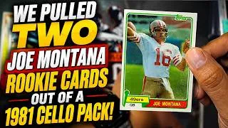 Thumbnail: WE PULLED TWO JOE MONTANA ROOKIE CARDS OF A 1981 TOPPS CELLO PACK!