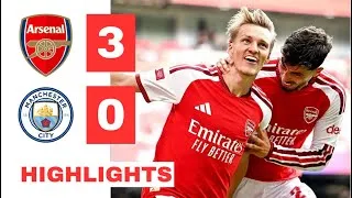 Thumbnail: Arsenal vs Man City HIGHLIGHTS (3-0) | Odegaard Goal vs Man City | Community Shield 2026.