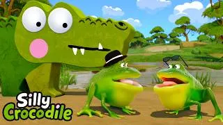 Thumbnail: Silly Crocodile and The Arguing Frogs | Funny Kids Cartoon