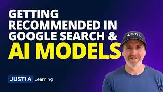 Thumbnail: How Lawyers Can Be Recommended on Google Search AI & Other AI Models | Tim Stanley | Justia Webinars