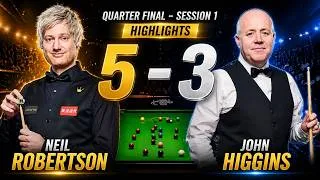Thumbnail: Neil Robertson vs John Higgins Highlights | 5–3 | Quarter Final Session 1 | W C 2026