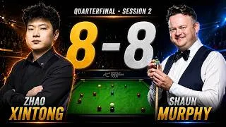 Thumbnail: Zhao Xintong vs Shaun Murphy LIVE Score | 8–8 | Quarterfinal Session 2 | W C 2026
