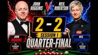 Thumbnail: John Higgins vs Neil Robertson [2-2] | Quarter-Final Highlights | Session 1 Crucible Drama