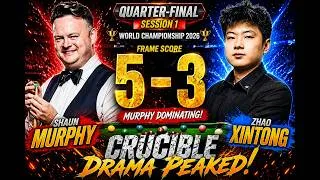 Thumbnail: Shaun Murphy vs Zhao Xintong [5-3] | Quarter-Final Highlights | Session 1: The Magician's Comeback