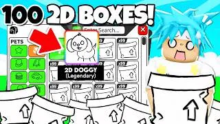 Thumbnail: I Opened 100 2D BOXES for the NEW 2D DOGGY | Roblox Adopt Me 2026