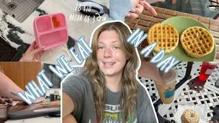 Thumbnail: What we eat in a day: 28 y/o mom, 6 year old twins and a 2 year old toddler!