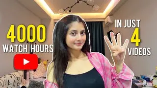 Thumbnail: How to Complete 4000 Watch Hours for Monetization ⭐️💸(Complete Guide)
