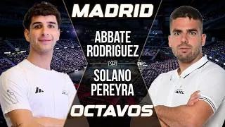 Thumbnail: LOCURA 🔥 ABBATE & RODRIGUEZ VS SOLANO & PEREYRA - OCTAVOS MADRID PREMIER PADEL | HIGHLIGHTS