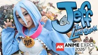 Thumbnail: Jeff the Land Shark Shoots Bubbles At Anime Expo 2026 ft. Emy Chan