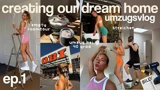 Thumbnail: WIR ZIEHEN ZUSAMMEN 👩🏼‍❤️‍👨🏻🔑✨ creating our dream home ep. 1 - wohnungstour, umzug, erste möbel