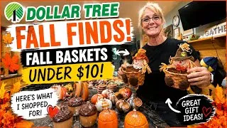 Thumbnail: DOLLAR TREE FALL HAUL 🍁 Making Fall Baskets for UNDER $10!