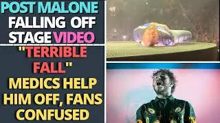Thumbnail: VIDEO OF POST MALONE TERRIBLE FALL ONSTAGE TODAY | POST MALONE FALLING OFF STAGE