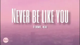 Thumbnail: Flume, Kai - Never Be like you (Lyrics)