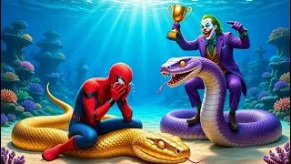 Thumbnail: 🕷🐍SPIDER-MAN vs VENOM: The Legendary SNAKES Racing Championship! (Epic Arena Battle)🏆