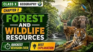 Thumbnail: Class 10 Geography Chapter 2 – Forest and Wildlife Resources | Quickest Revision Ever