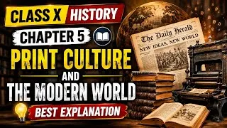 Thumbnail: Class 10 History Chapter 5 | Print Culture and the Modern World | Best Explanation | Full Chapter