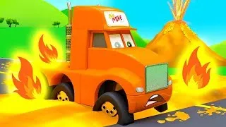 Thumbnail: Big Truck in the Trouble and lost his wheels! Funny stories with Cars