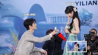 Thumbnail: 🔴 SO SWEET! Zhang Linghe Gives Tian Xiwei a Ring at Yilian Event—Fans Instantly Melt!