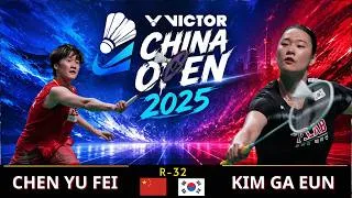 Thumbnail: [2025 중국 오픈] 천위페이 vs 김가은 | 여자 단식 32강 하이라이트 | China Open R32