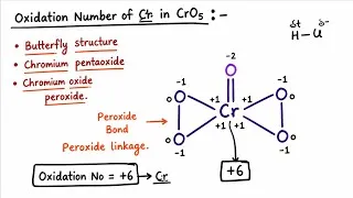 Thumbnail: Oxidation number/ oxidation state of Cr in CrO5 l butterfly structure of cro5 l chemistry l