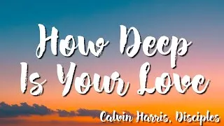 Thumbnail: Calvin Harris, Disciples -  How Deep Is Your Love ( Lyrics)