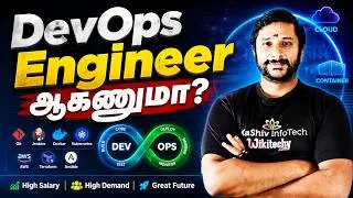 Thumbnail: DevOps Engineer ஆகணுமா? 2026 Complete Roadmap | Salary, Skills & Projects | Kaashiv Infotech Course