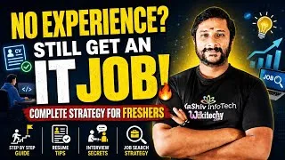 Thumbnail: Not Experience? Get an IT Job in 2026 🔥 Fresher Strategy | kaashiv infotech Reviews 