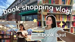 Thumbnail: come book shopping with me! 🛍️📚 barnes and noble, indie bookstore + BOTM book haul