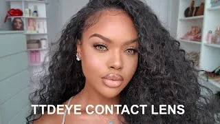 Thumbnail: TRYING CONTACT LENS ON DARK EYES | TTDEYE