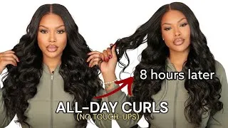 Thumbnail: GORGEOUS HAIR THE ENTIRE DAY! (Unboxing + Glueless Installation + All-day-curl test) 