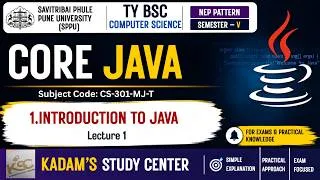 Thumbnail: TY BCS || Semester 5 || Core Java || 1. An Introduction to Java || Lecture 1 || Nep Pattern || SPPU