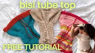 Thumbnail: BISI TUBE TOP - crochet tutorial by kadara studio