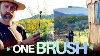 Thumbnail: Painting With ONE Scraggly Brush?