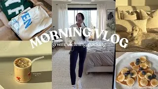 Thumbnail: MORNING/AFTERNOON VLOG | grwm, cleaning up the house, packing for ski trip