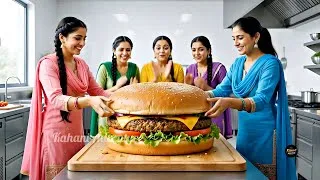 Thumbnail: 5 Friends Open a New Restaurant 🍔 | World's Biggest Burger 😱#burger #village 