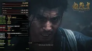 Thumbnail: Onimusha Benchmark 4K DLSS Q DLAA rtx 5090 ryzen 7 9850x3d ddr5 ULL