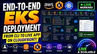Thumbnail: AWS EKS Kubernetes Deployment Tutorial | Resume Matcher App on CloudFront & ALB