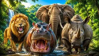 Thumbnail: 25 Wild Animals with Real Sounds 🦁🦛 | Jungle Animals for Kids | Learn Wildlife #animalsounds